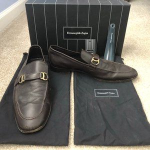 Ermenegildo Zegna Men's Brown Dress Shoes Complete